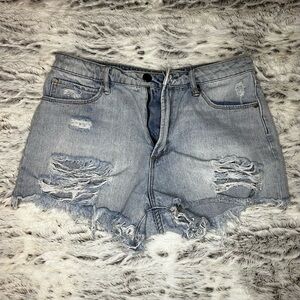 Articles of Society • Denim Cutoff Shorts (Size 28)